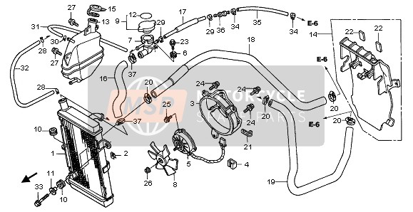 19502MCT000, Hose, Radiator Upper, Honda, 1